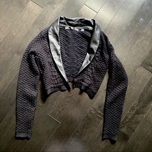 Guess Crop Jacket with Lapel Detail